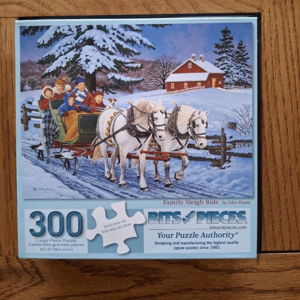 Family Sleigh Ride Puzzle - 300 Pieces